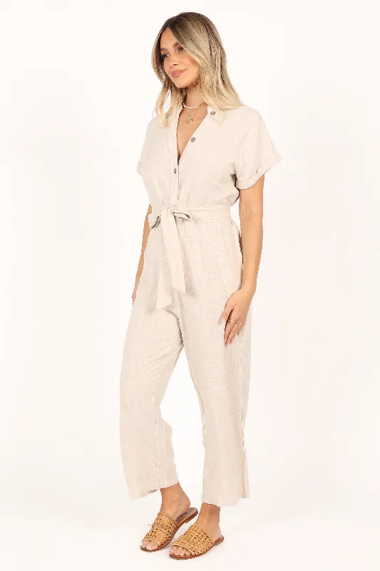 Archie Jumpsuit - Oat