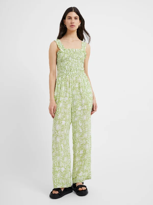 Cadiz Floral Smocked Jumpsuit