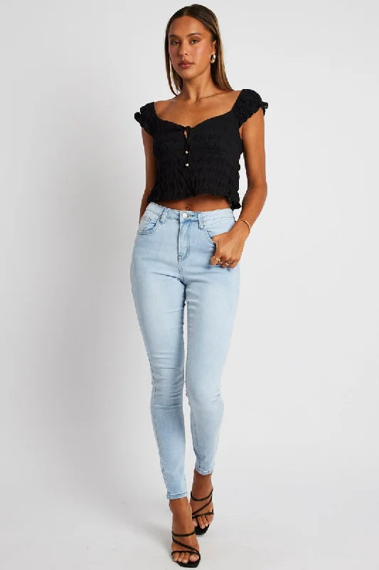 Denim Skinny Jean High Rise