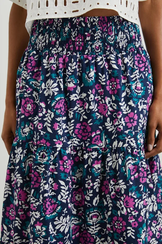 EDINA SKIRT - WOODBLOCK FLORAL