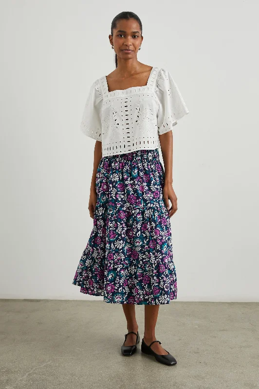 EDINA SKIRT - WOODBLOCK FLORAL