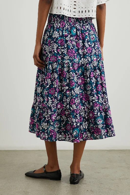 EDINA SKIRT - WOODBLOCK FLORAL