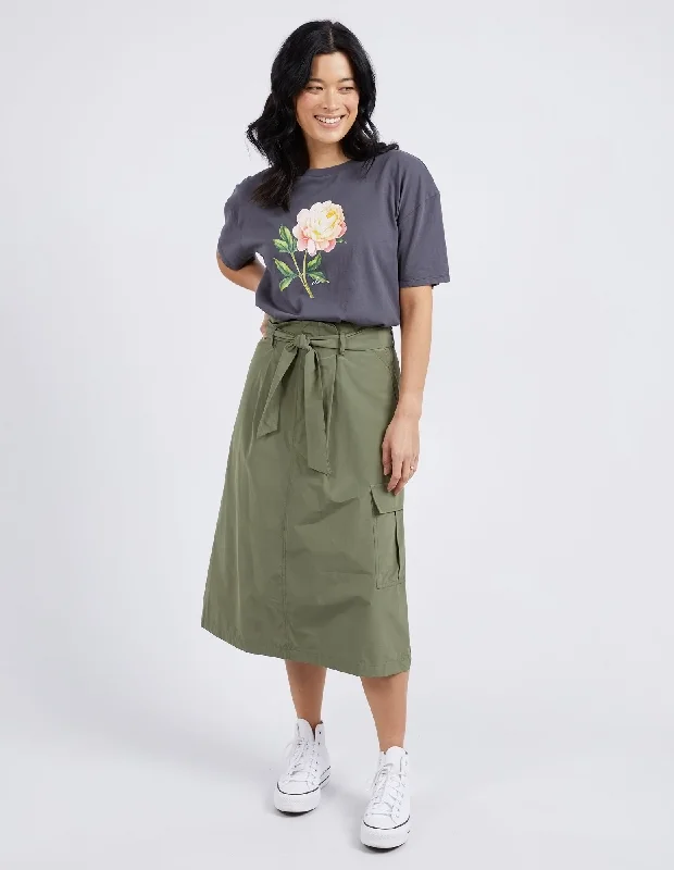 Elm Moss Cargo Skirt Clover