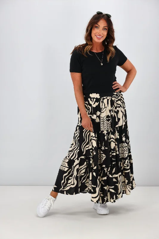 Iris Maxi Elara Maxi Skirt Print