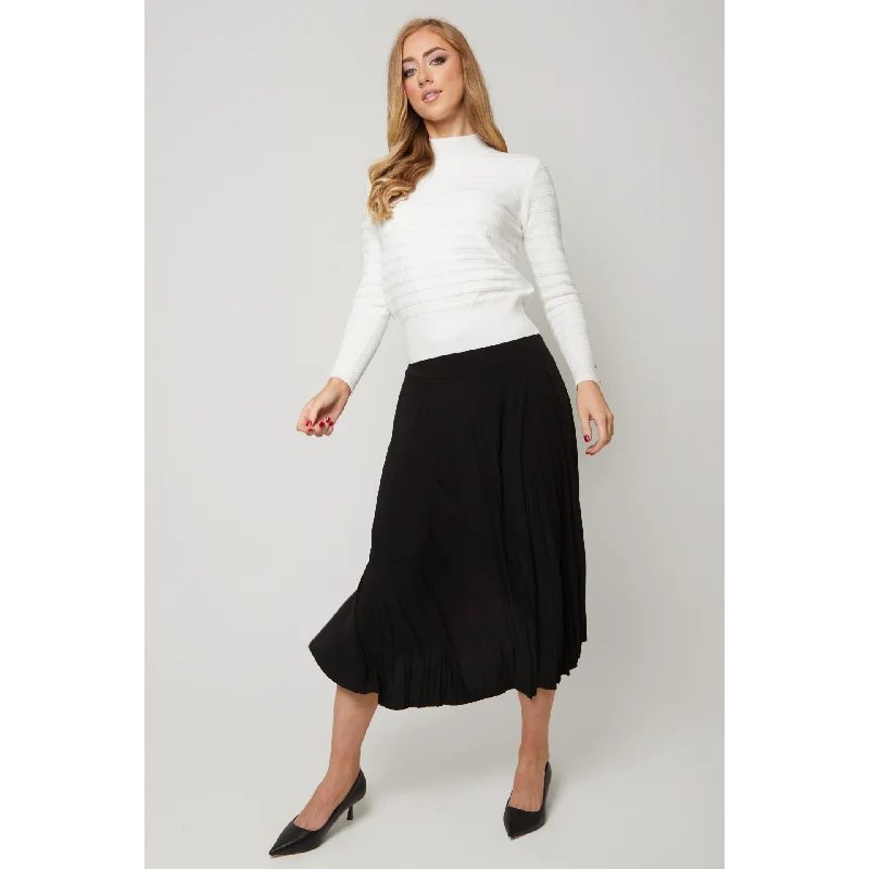 Women's Floaty Pleats Midi Skirt