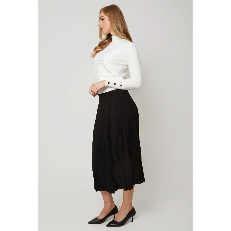 Women's Floaty Pleats Midi Skirt