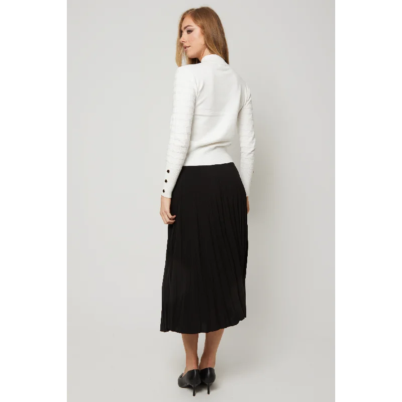 Women's Floaty Pleats Midi Skirt