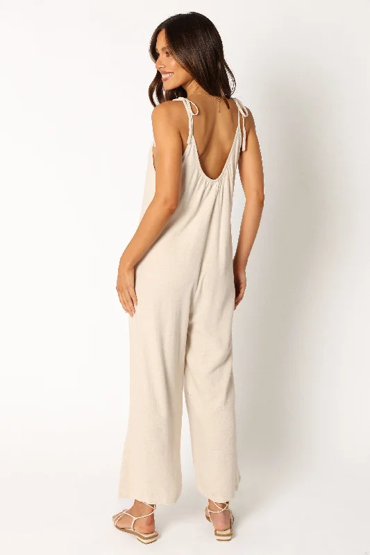 Margot Jumpsuit - Oatmeal