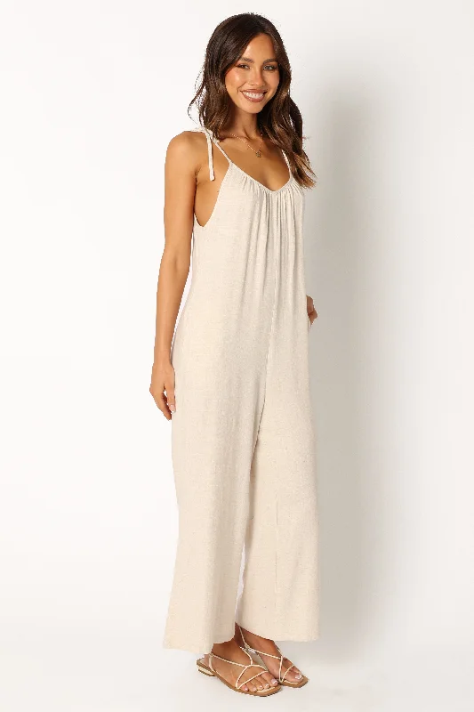 Margot Jumpsuit - Oatmeal