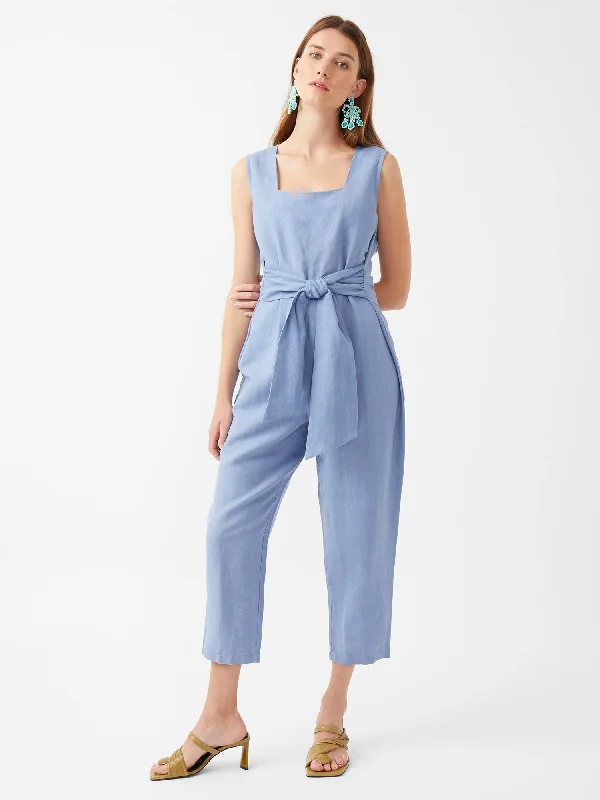 Milos Tie-Belt Jumpsuit