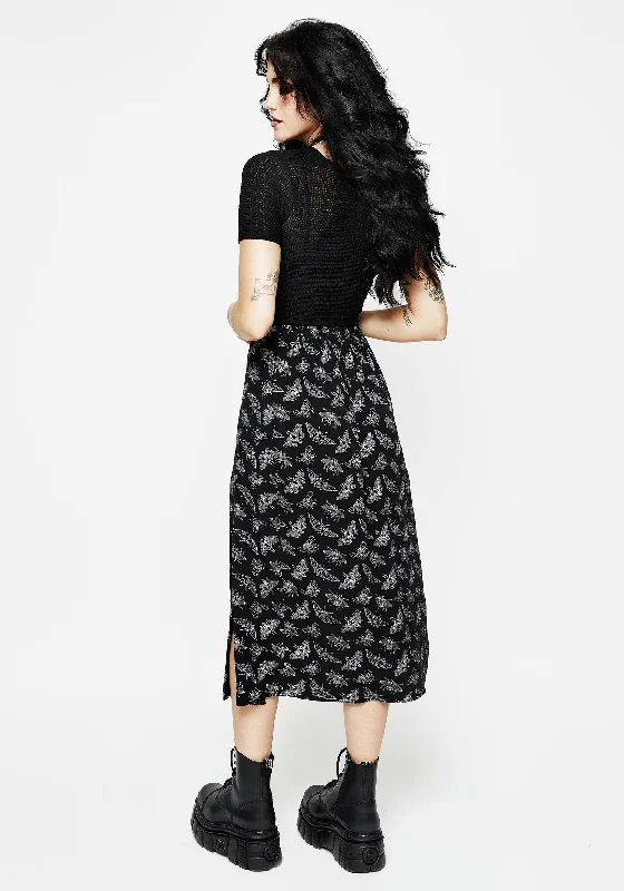 Mortmoth Midi Skirt With Splits