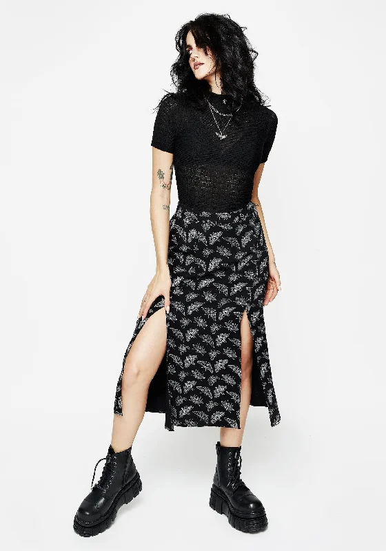 Mortmoth Midi Skirt With Splits