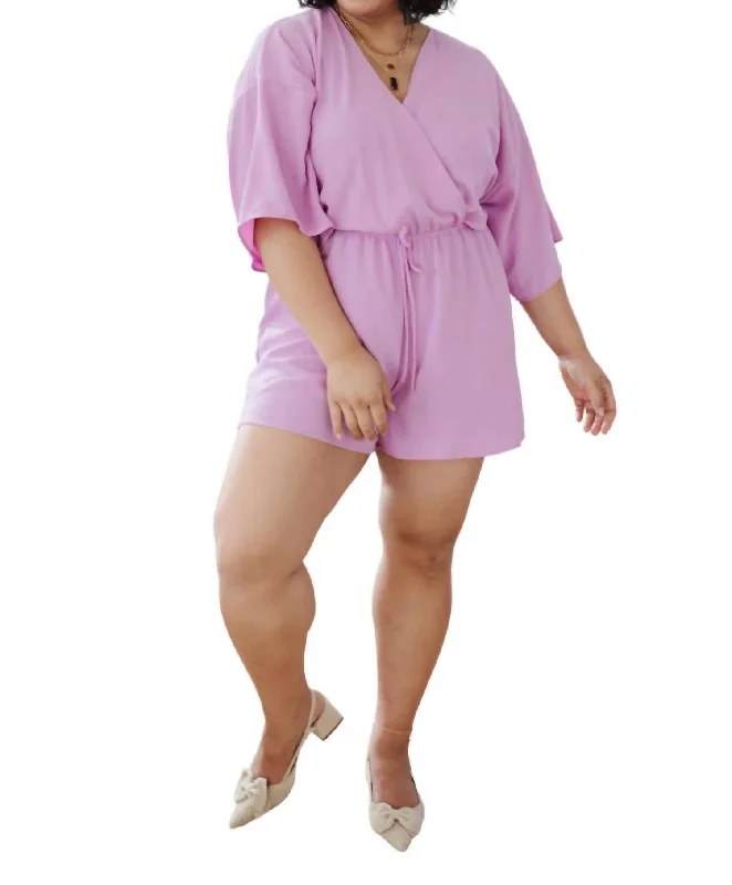 Promise Romper In Purple