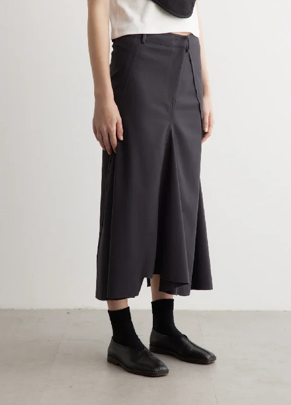 Raw Edge Mermaid Skirt