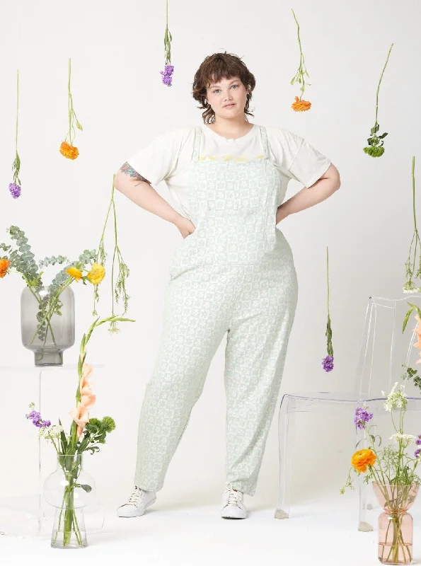 Rhythm Adjustable Overall - Mint Floral