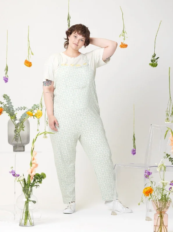 Rhythm Adjustable Overall - Mint Floral