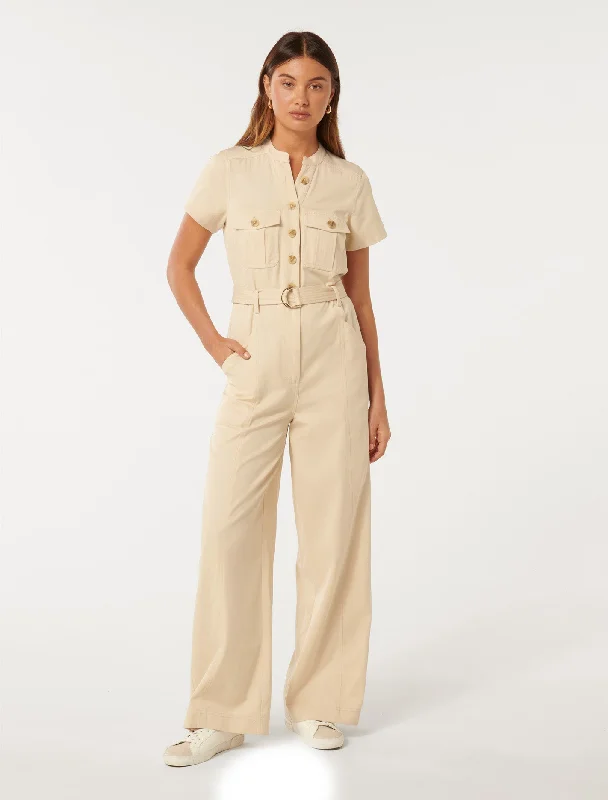 Sabrina Belted Jumpsuit