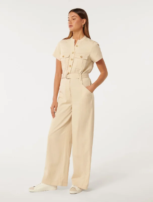 Sabrina Belted Jumpsuit