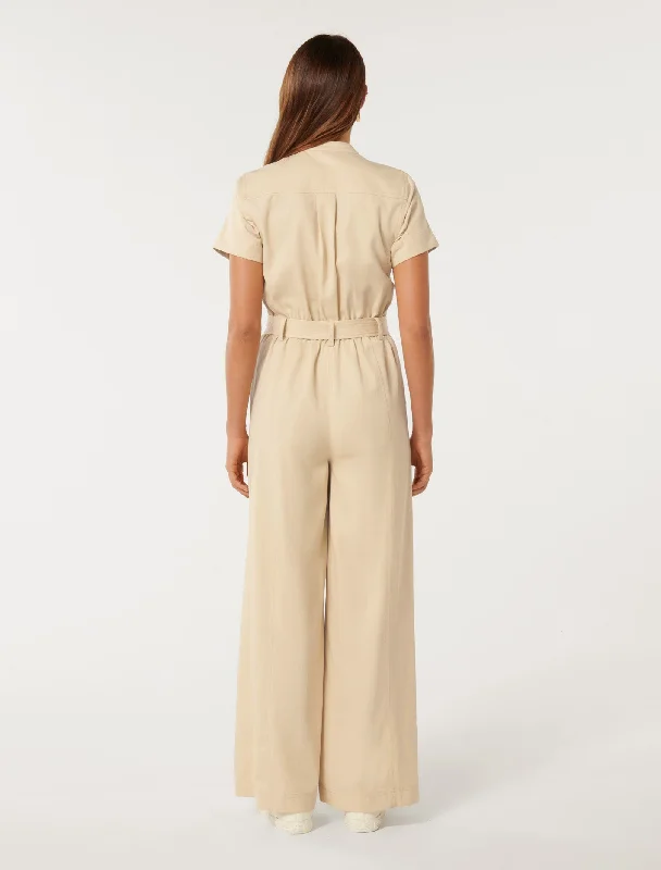 Sabrina Belted Jumpsuit