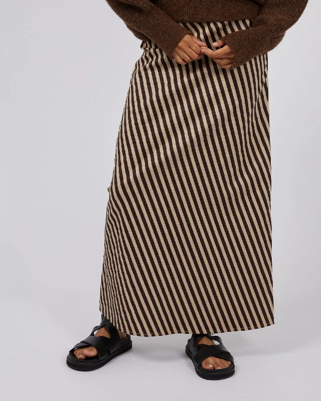 Silent Theory Reece Maxi Skirt Oatmeal