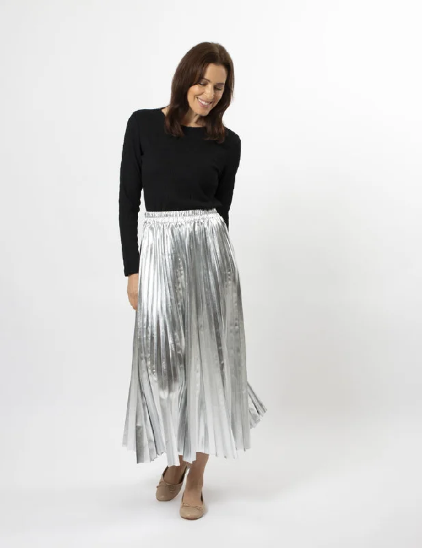 Stella + Gemma Casete Skirt Silver