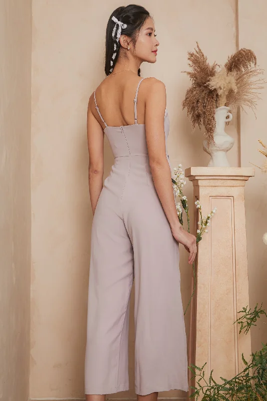 [VGY] Sweetheart Corset Jumpsuit in Mauve