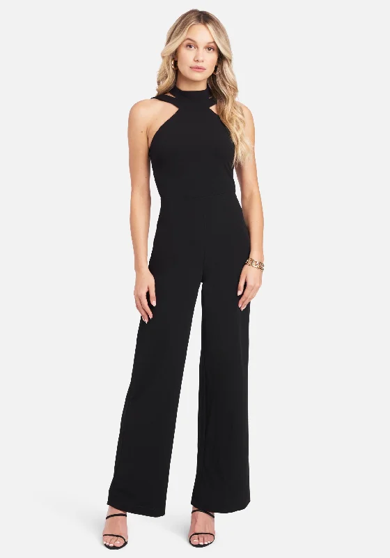 Wide Leg Halter Jumpsuit