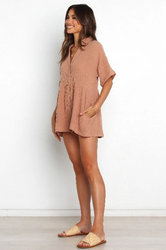 Winny Playsuit - Mocha