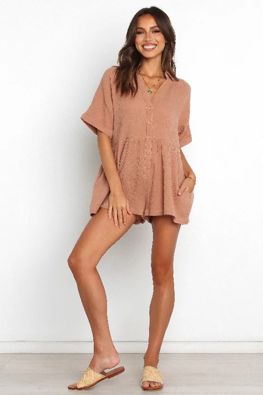 Winny Playsuit - Mocha