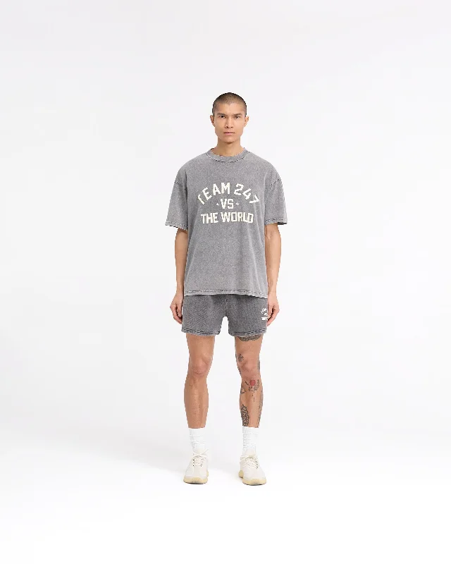 247 Vs The World Jersey Shorts - Pewter