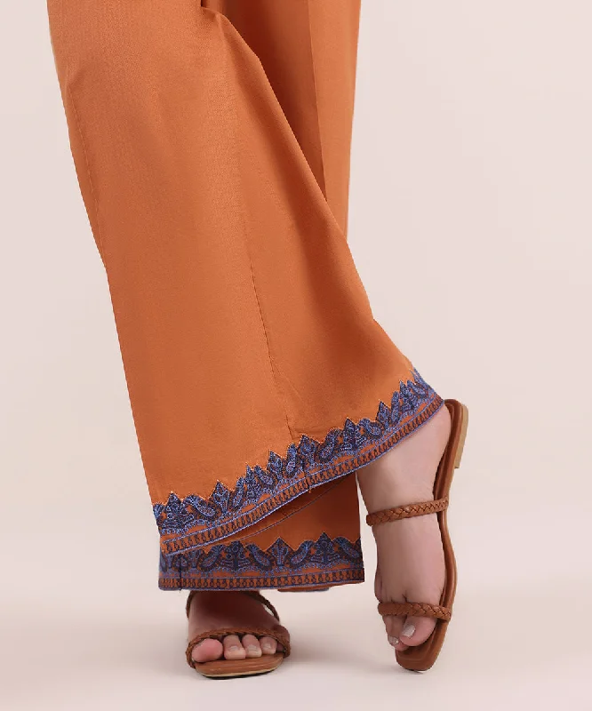 Embroidered Dobby Culottes