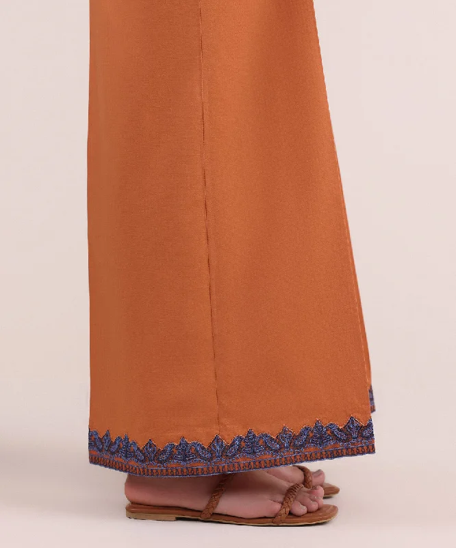 Embroidered Dobby Culottes