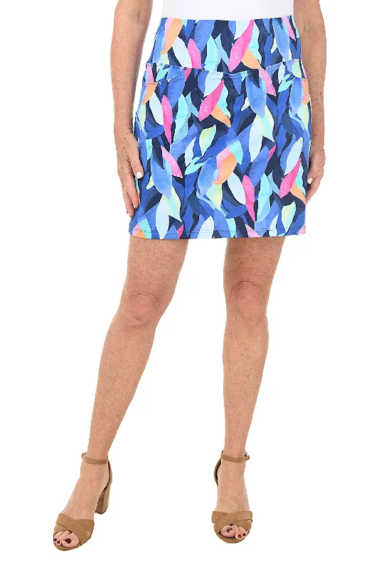 Blue Mosaic UPF50+ Pull-On Skort