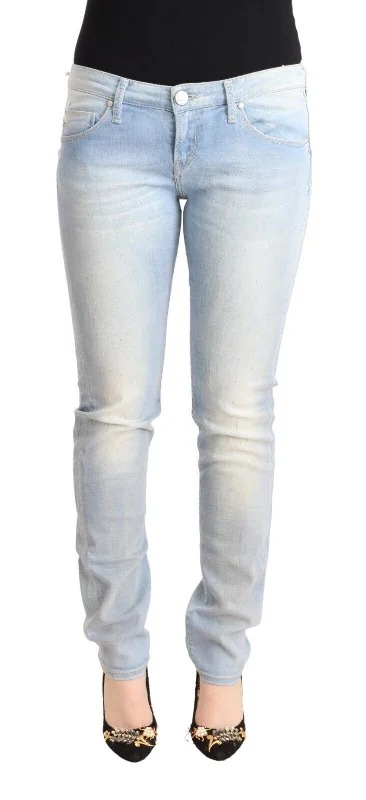 Acht  Washed Cotton Low Waist Skinny  Women's Jeans