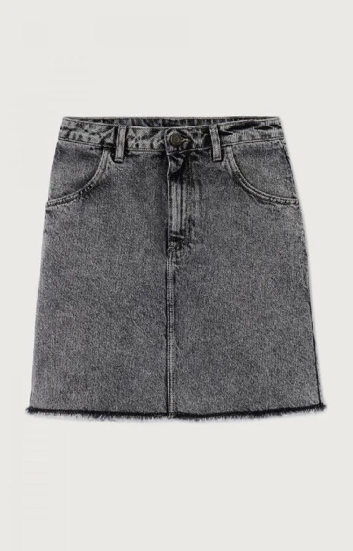 Denim Skirt Yop13e Grey-Salt-An