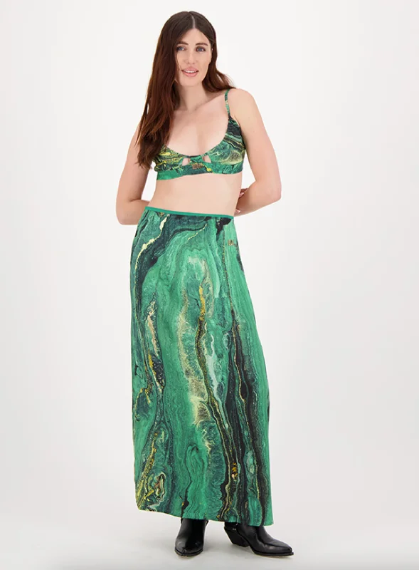 Anika Skirt - Jade Gold