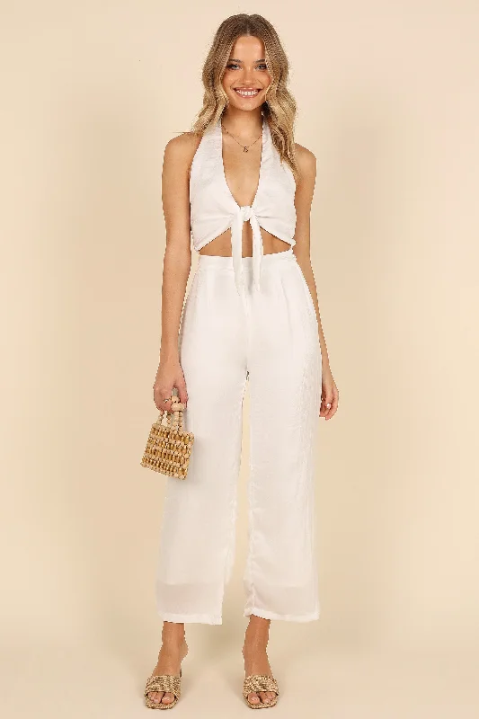 Aura Jumpsuit - White