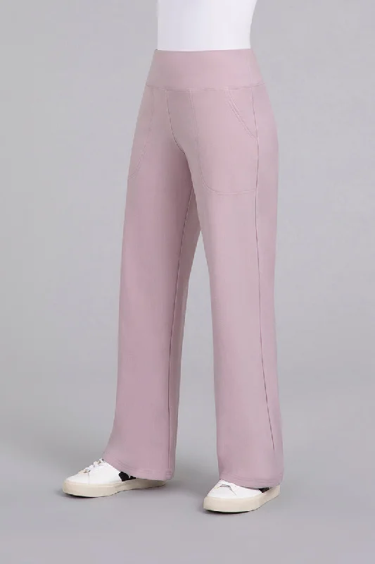 Bamboo Fleece Straight Leg Pant | Lilac