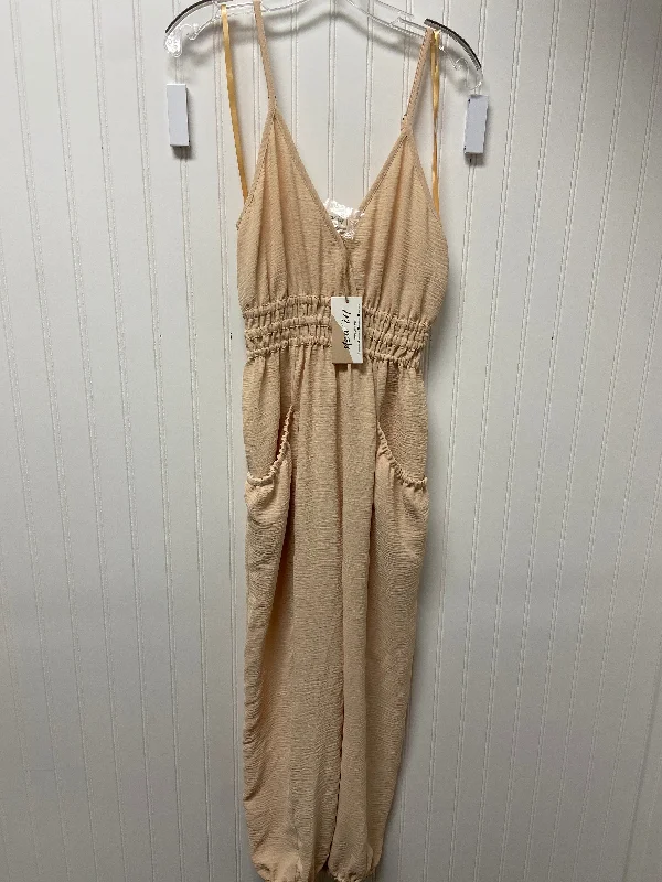 Beige Jumpsuit Clothes Mentor, Size S