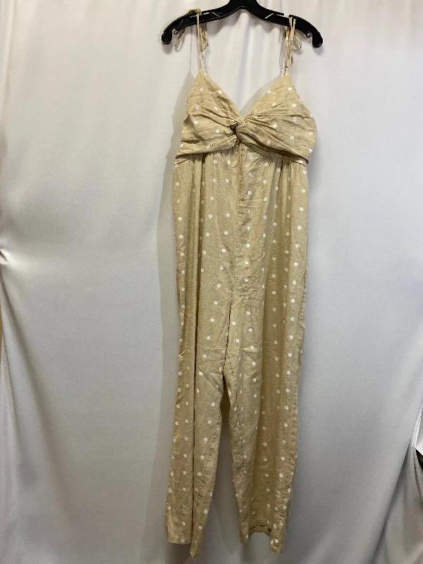 Beige Jumpsuit Old Navy, Size L