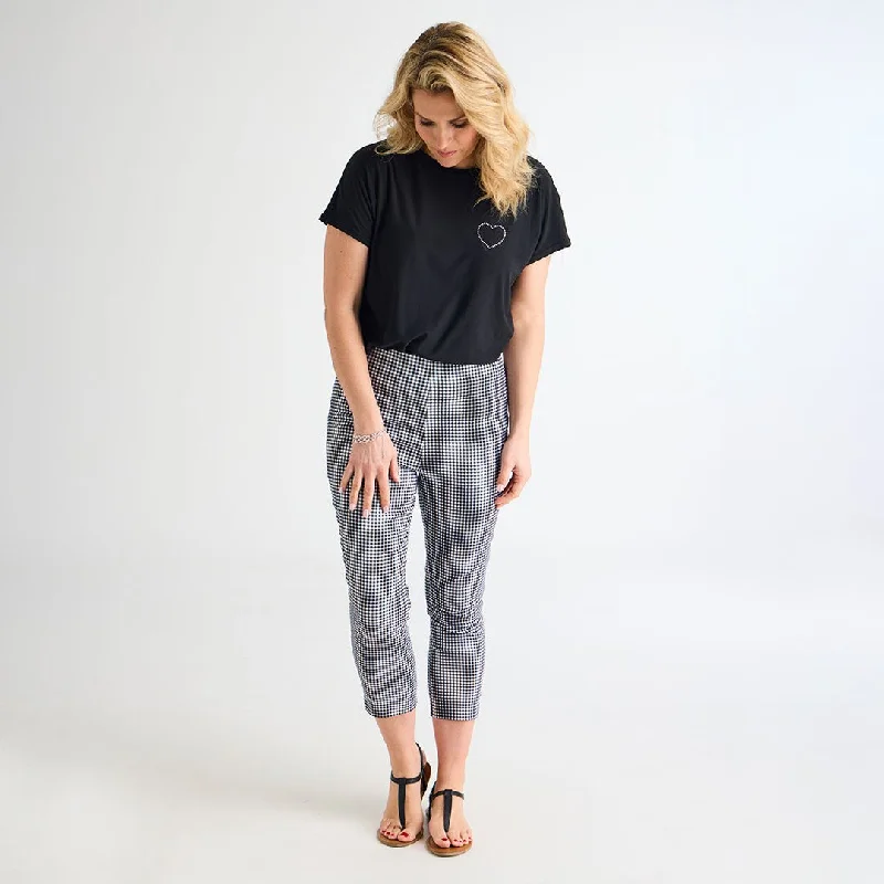 Ladies Bengaline Gingham Trousers