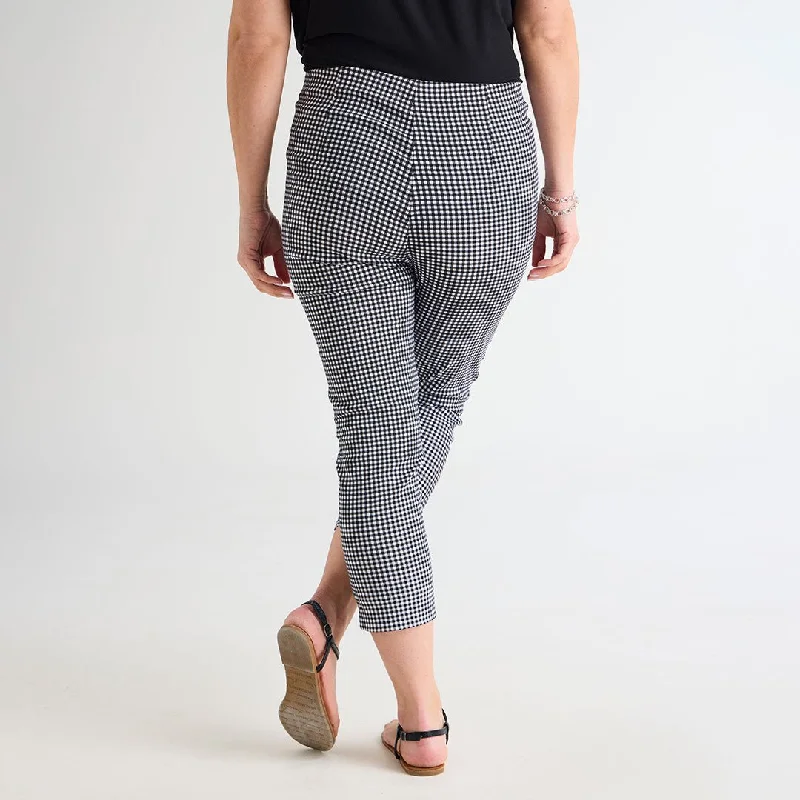 Ladies Bengaline Gingham Trousers