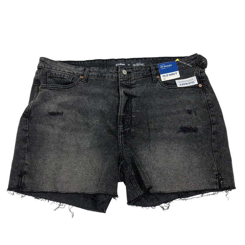 Black Denim Shorts Old Navy, Size 20