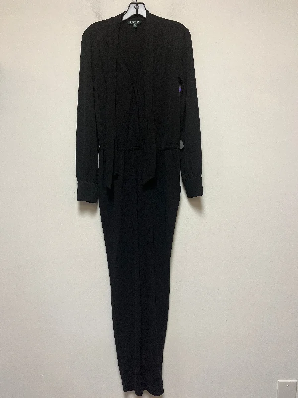 Black Jumpsuit Lauren By Ralph Lauren, Size M