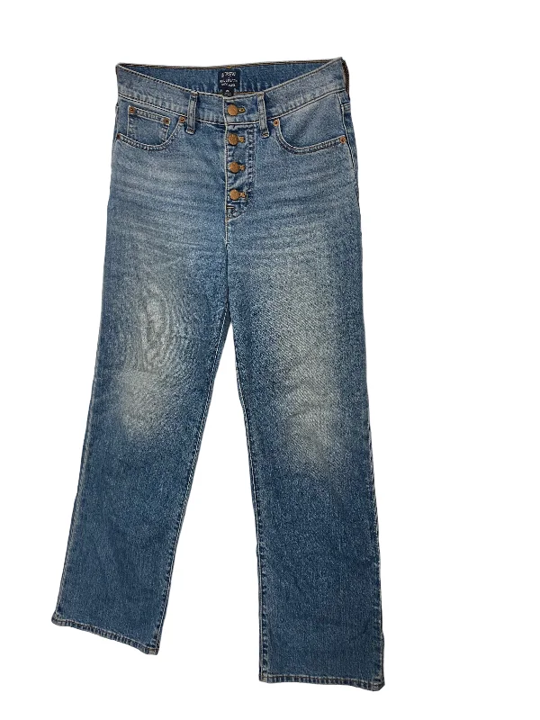 Blue Denim Jeans Straight J. Crew, Size 0