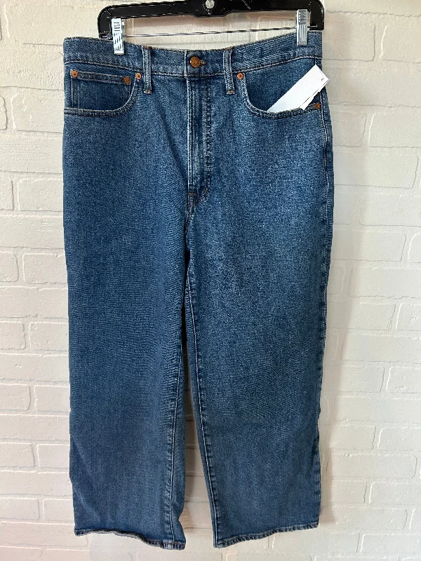 Blue Denim Jeans Wide Leg Madewell, Size 10