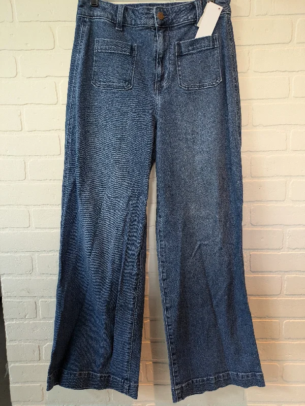 Blue Denim Jeans Wide Leg Old Navy, Size 8