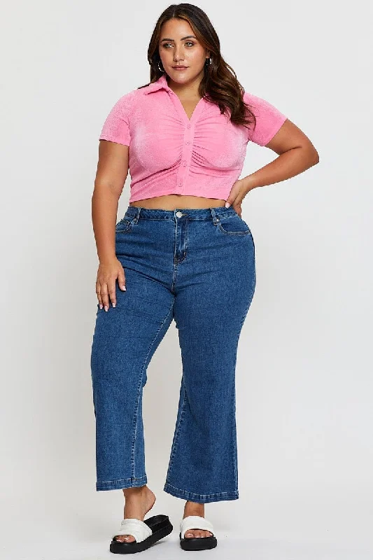 Blue Jean High Rise Wide Leg