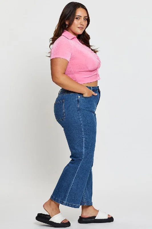 Blue Jean High Rise Wide Leg