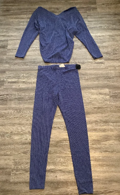 Blue Pants Set 2pc Fashion Nova, Size L